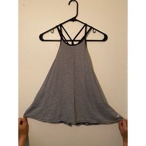 Hollister Stripe Racer Back Tank Top